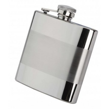 4oz Derwent Satin stainless steel Hip Flask Perfume Sample