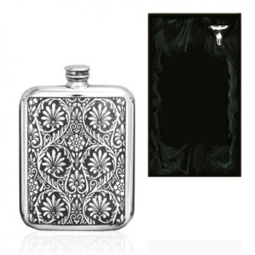 6oz Indian Purse English Pewter Hip Flask Perfume Sample