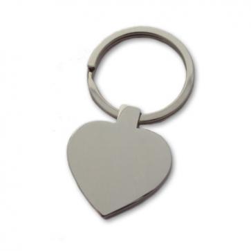 Heart Engraved Keyring -  Stainless Steel Perfume Sample