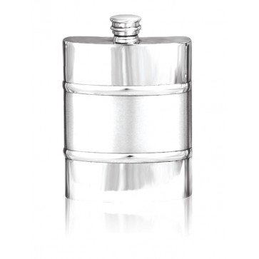 Personalised 6oz Hip Flask English Pewter SF551/552 Perfume Sample