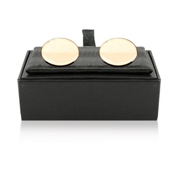 Personalised Gold Plated Oval Cufflinks Perfume Sample