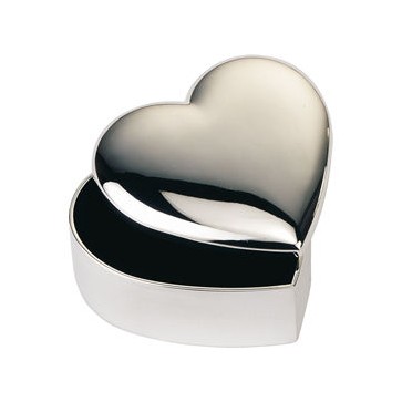 Personalised Heart Trinket Box Silver Plated Perfume Sample