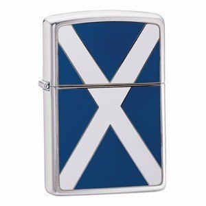 Zippo Brushed Chrome Scotland Flag Lighter